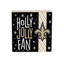 New Orleans Saints Block, Holiday, 6x6