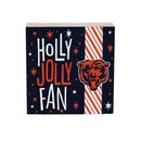 Chicago Bears Block, Holiday, 6x6
