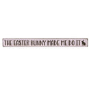 Hop Into Spring Table Decor Wood Easter Sign Program, 18"L, Asst of 8, With Wood Display