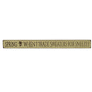 Hop Into Spring Table Decor Wood Easter Sign Program, 18"L, Asst of 8, With Wood Display