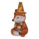 Harvest Blossom Table Decor Resin Fox/Owl, Asst of 2, 5"H