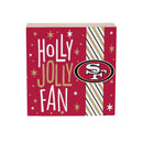 San Francisco 49ers Block, Holiday, 6x6