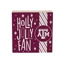 Texas A&M Block, Holiday, 6x6