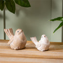 VivaStyle Table Decor, Brushed Ceramic Bird Decor, Set of 2