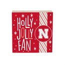 University of Nebraska Block, Holiday, 6x6