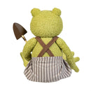 Cottage Garden Table Decor, Fabric Frog with Dangling Legs, Asst of 2, 22.8"H