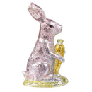 Hop Into Spring Table Decor Resin Foil Bunny, 4.9"H, Asst of 2