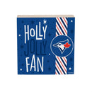 Toronto Blue Jays Block, Holiday, 6x6