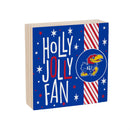 University of Kansas Block, Holiday, 6x6