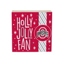 Ohio State University Block, Holiday, 6x6