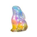Hop Into Spring Table Decor Ceramic Rainbow Bunny, 5.75"H, Asst of 3