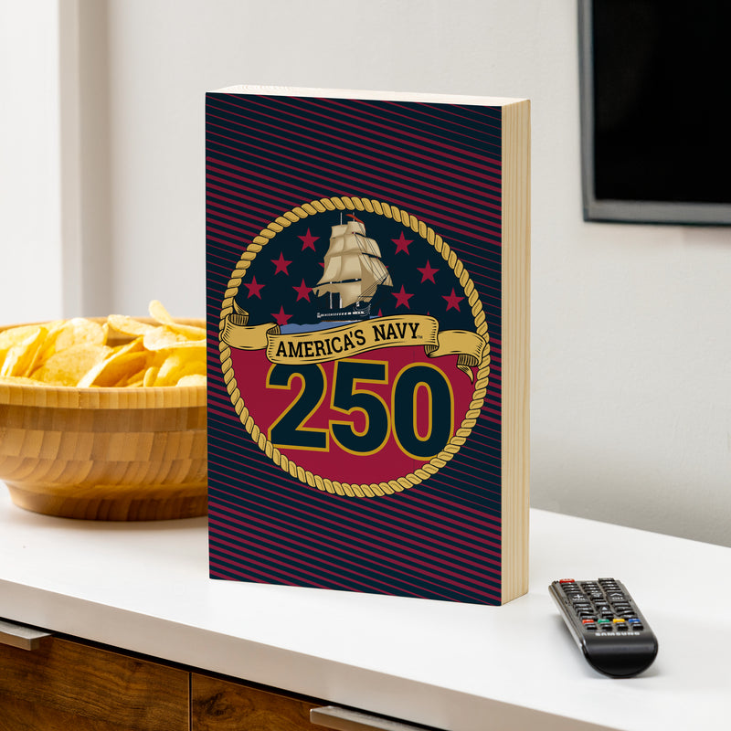 US Navy, 250th Anniversary Plock, Down Home Fans, 8x12