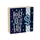 Seattle Kraken Block, Holiday, 6x6