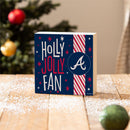 Atlanta Braves Block, Holiday, 6x6