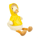 Hillside Pasture Table Decor Fabric Duck in Raincoat with Dangling Legs, 17"H, Asst of 2