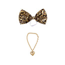 Giddy the Goose Accessory Set, Leopard Giant Bow