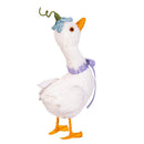 Hop Into Spring Table Decor Goose with Flower, 9", Asst of 2