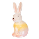 Hop Into Spring Table Decor, Ceramic Irridescent Bunny, 6.8"H