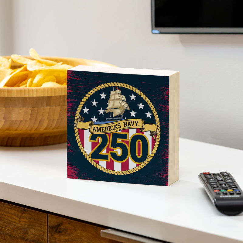 US Navy, 250th Anniversary Plock, Down Home Fans, 6x6