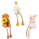 Hillside Pasture Table Decor Resin Animal, 6.6"H, Asst of 3