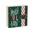 Minnesota Wild Block, Holiday, 6x6