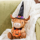 Haunted House Table Decor Fabric Highland Cow, 18"H