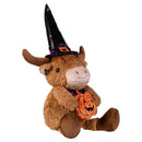 Haunted House Table Decor Fabric Highland Cow, 18"H