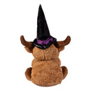 Haunted House Table Decor Fabric Highland Cow, 18"H