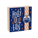 Edmonton Oilers Block, Holiday, 6x6