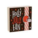 Cleveland Browns Block, Holiday, 6x6