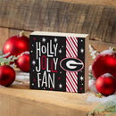University of Georgia Block, Holiday, 6x6