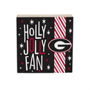 University of Georgia Block, Holiday, 6x6