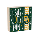 Baylor University Block, Holiday, 6x6