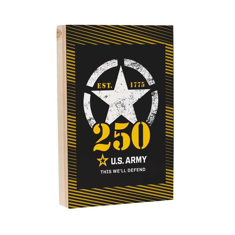 US Army, 250th Anniversary Plock, Down Home Fans, 8x12