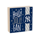New York Yankees Block, Holiday, 6x6