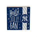 New York Yankees Block, Holiday, 6x6