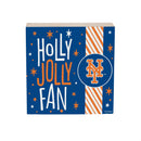New York Mets Block, Holiday, 6x6