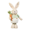 Hop Into Spring Table Decor, Fabric Bunny with Extendable Legs, 36.25"H, Asst of 2