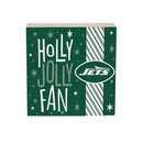 New York Jets Block, Holiday, 6x6