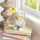 Hop Into Spring Table Decor, Paper Bunny with Flower, 8.5"H