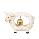 Hillside Pasture Table Decor Resin Sheep & Pig with Bell, 3.7"H, Asst of 2