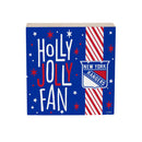 New York Rangers Block, Holiday, 6x6