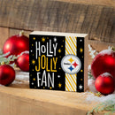 Pittsburgh Steelers Block, Holiday, 6x6