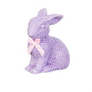Hop Into Spring Table Decor Ceramic Basketweave Bunny, 5"H, Asst of 2