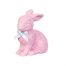 Hop Into Spring Table Decor Ceramic Basketweave Bunny, 5"H, Asst of 2