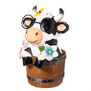 Hillside Pasture Table Decor, Resin Farm Animal in Bucket, 6"H, Asst of 3