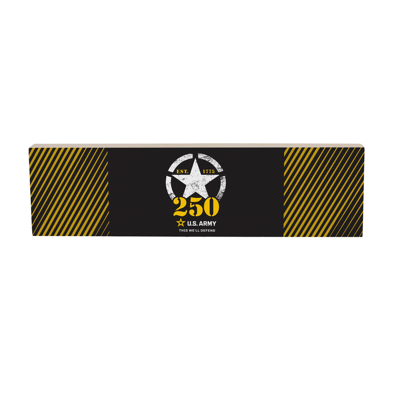 US Army, 250th Anniversary Mantle Sign, Down Home Fans, 5x18