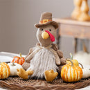 Harvest Blossom Table Decor Fabric Turkey, 12.5"H