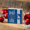 Los Angeles Dodgers Block, Holiday, 6x6