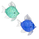 Seaside Retreat Table Decor Glass Fish, 9"L, Asst of 2